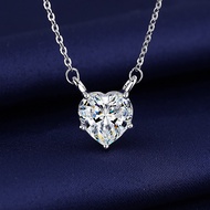 Petchara Jewelry สร้อยคอเพชรโมอีส 1 กะรัต เงินแท้ S925 น้ำ D-VS1 : D1003