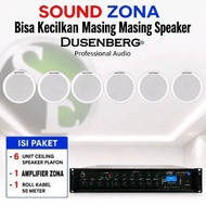 PACKAGE 6 SOUND ZONE CEILING SPEAKER CEILING DUSENBERG + AMPLIFIER ZONE + 50 METER CABLE