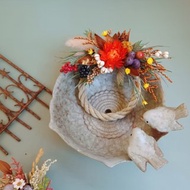 迷你注連繩乾燥花永生花祈福注連繩掛飾 8公分注連繩現貨