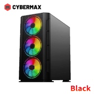 YGT Micro ATX Gaming Case Tempered Glass Desktop Computer Case Black/White Pc Case