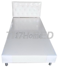 THAI BED เตียงบล๊อค เตียงบล็อค 3.5ฟุต รุ่น ไฮโซกระดุมเพ็ชร จัดส่งทั่วประเทศ  Single size block bed H