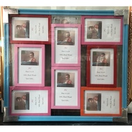 Wooden Photo Frame In Total Of 8 Pictures Size 4x6 Inches Or 10x15 Cm.