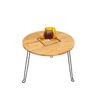 Bàn nướng than BBQ gấp gọn tròn D60 chuyên nướng tại nhà - Bàn nướng lẩu gấp gọn tiện lợi đi camping