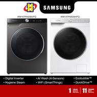 Samsung Washing Machine (10KG/13KG) Inverter QuickDrive™ Ai Ecobubble™ Front Load Washer WW10TP44DSX/FQ / WW13TP44DSH/FQ