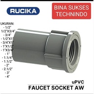 1/2" INCH FAUCET SOCKET AW RUCIKA (SDD) SOCK DRAT IN 16MM X 1/2"