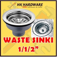 4" STAINLESS STEEL & PVC BIG WASTE PIPE 1/1/2" WASTE SINKI SPARE PART SINKI / LUBANG SINKI / SINKI B