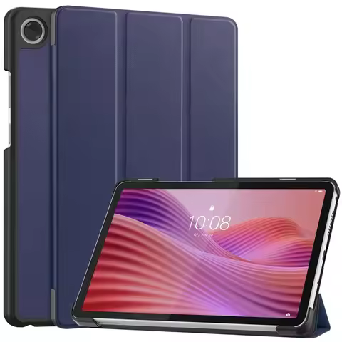 For Lenovo Tab One Case 8.7 inch Tri-Folding PU Leather Stand Smart Tablet Case for Lenovo Tab One T