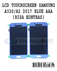 LCD TOUCHSCREEN SAMSUNG A320/A3 2017 BLUE AAA (BISA KONTRAS)