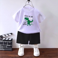 (0-4Y) Boy Clothes Corp Terno for Kids Fashion Sando Shorts Set Summer Tshirt 443