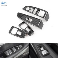 For BMW 7 Series G11 G12 2016 - 2021 Car Carbon Texture Window Lift Switch Button Control Panel Fram