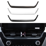 Carbon Fiber/Paint Middle AC Air Vent Navigation Strip Cover Trim Frame Sticker for Toyota Corolla E
