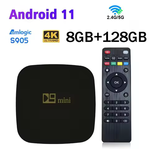 D9 mini Smart TV Box Android 11 Amlogic S905 8GB 128GB Quad Core 4G 5G WiFi HD 4K Set Top Box Media 