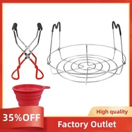 Canning Rack 3 Pcs,Canning Jar Lifter and Steamer Canning Rack  Funnel,Canning Jar Rack,Canning Supp