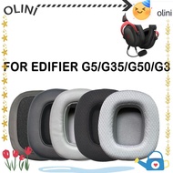 OLINI 1Pair Ear Pads, Replacement Headphone Accessories Ear Cushion, Protein Leather Foam Sponge Hea
