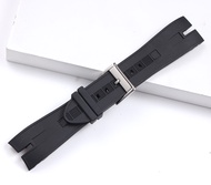 26.5mm Black Nature Rubber Silicone Watchband Watch band For Roger Dubuis strap