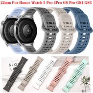 22mm Silicone Strap for Honor Watch 5 Pro 4Pro GS Pro GS4 GS3 Sport Watch Band Replacement Bracelet