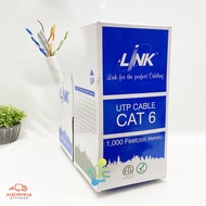 LINK สายแลน CAT 6 UTP ULTRA 600MHz US-9116LSZH ภายในอาคาร (305เมตร/box)