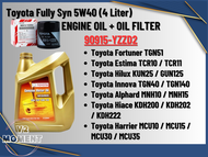 Toyota Fully Synthetic SN/CF 5W40 Genuine Engine oil+FOC Toyota YZZD2 Oil Filter