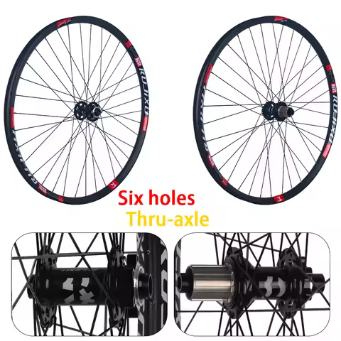 RUJIXU 32Holes 110x20mm MTB Bike Wheelset 26 27.5 29 inch Disc Brake MTB Bicycle AM Enduro DH Wheels