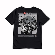 MESIN KRMK Unisex Children's Distro T-Shirt with 2GD-FTV Engine Image TOYOTA KIJANG INNOVA FORTUNER 