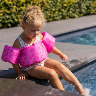 荷蘭 Swim Essentials - 幼兒/兒童臂圈型漂浮背心 (2-6Y)-粉紅小花豹
