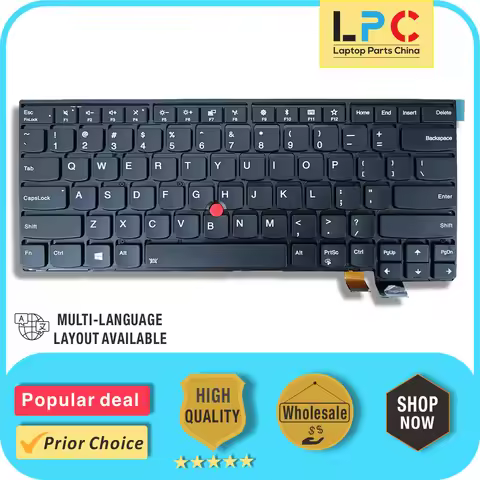 For Lenovo ThinkPad T470S T460 T460S T460P T470P Keyboard with Backlit Pointer New Replacement US La