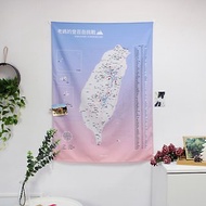 台灣百岳地圖-你的專屬地圖(布)。石英粉(客製化禮物)