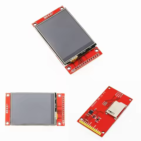 2.4 Inch TFT LCD Module ILI9341 Driver With/No Touch IC XPT2046 240(RGB)*320 SPI Serial Port (9 IO)