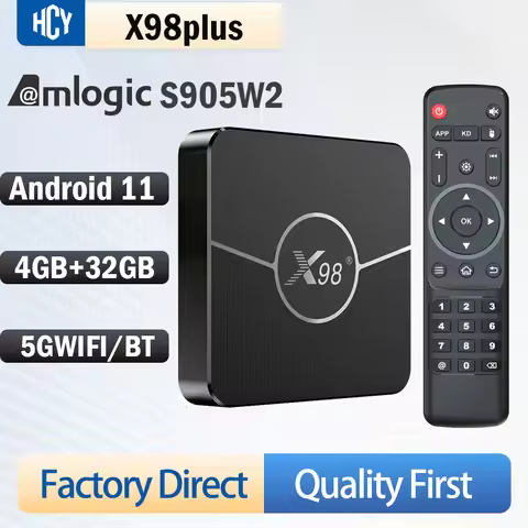 X98PLUS TVBOX Amlogic S905W2 Android10 2.4G/5GWIFI/BT4GB32GB