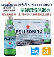 『油夠便宜』義大利 S.PELLEGRINO 聖沛黎洛氣泡水 250ml×24瓶/箱【限宅配】