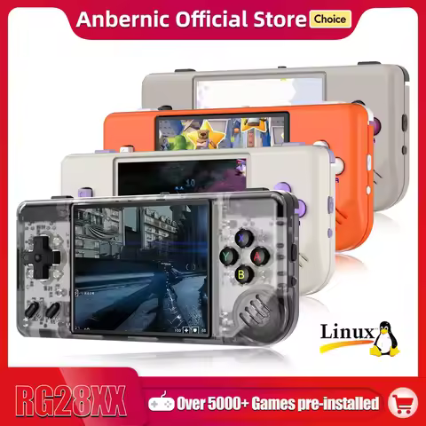 ANBERNIC RG28XX Handheld Game Console 2.83-inch 640*480 IPS Screen Linux System 3100mAh Support TV-H