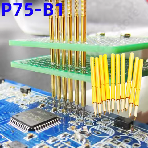 20/100PCS P75-B1 Spring Test Pin Test Probe P75-B Electric ICT FCT PCB Test Tool 0.66/1.02/16.3mm Ne