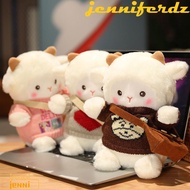 JENNIFERDZ Little Sheep Plush Toy Home Decor Stuffed Animal Toy Plushie Dolls Sweater Sheep Wears Cl
