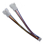 GPU PH2.0 Mini 4Pin to 2 Way CPU 4Pin PWM Fan Connector Y Split Cable