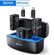 BOYA BOYAMIC Professional Wireless Lavalier Lapel Microphone for iPhone Android Camera Youtube Strea