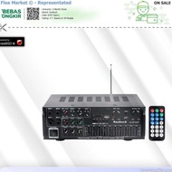 Sunbuck Bluetooth EQ Amplifier Karaoke FM 2000W - AV-MP326BT