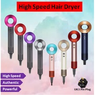 Bladeless Hair Dryer Powerful High Speed Negative Ions Lightweight Thermo-Control