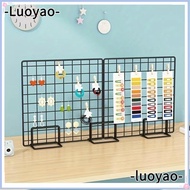 LUOYAO Display Rack, Grid Metal Storage Rack, Creative with Base Grid Frame Desktop Stand For Grid P