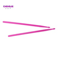 2pcs 5A  Drumsticks Nylon Glow Drumsticks Stage Performer Drummer Gift Drumsticks (Pink)