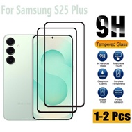 1-2 Pcs Samsung S25 Plus Full Cover Tempered Glass Screen Protector For Samsung Galaxy S24 S23 FE A1