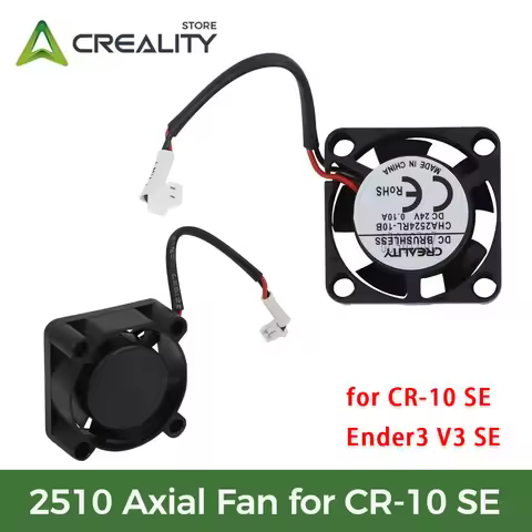 Creality 3D Printer Parts Cooling Fan 2510 Axial Radiator Cooler Fan 24V 13000±15%_L45_1.25 for CR-1