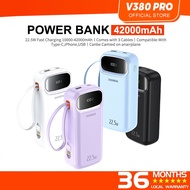 DOSEN Original Powerbank fast charging Y342 PD22.5W Portable 42000mAh Comes with three wires 25000mA
