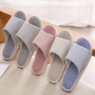 HM603 SPRING AND AUTUMN NON-SLIP FABRIC SOFT SOLE FLOOR HOME SLIPPERS/SELIPAR MERAH/SELIPAR DALAM RU