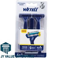 5pcs Razor 3 Blades Stainless Steel Wetell Razor