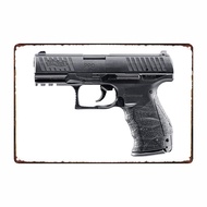 ☍۩☏Walther PPQ.177 Caliber Pellet or BB Gun Air Pistol (2256010) Home Decoration Wall Art Tin Plaque