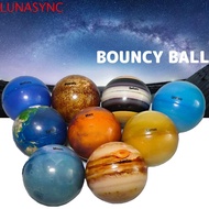 LUNASYNC Moon Star Ball 6.3cm Bouncy Ball Educational Toy Ball Toy Sponge Ball Colorful Printing Sta