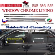 Ready stock 💥Window Chrome Lining / Door Belt Moulding💥Perodua Myvi,Bezza,ViVa,Axia,Kancil Axia 2023