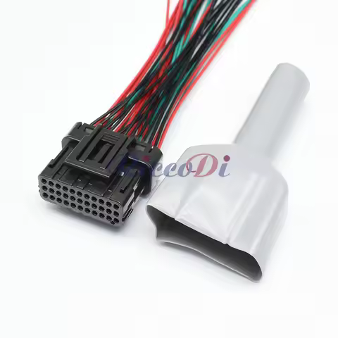 1 Set 0.6mm Sumitomo 33 Pin Way ECU Male Female Waterproof Electrical Wire Plug Pin Connector With T