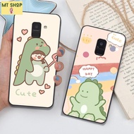 Samsung A6 2018 - A8 2018 - A8 + (PLUS) Phone Case With Super Cute Dinosaur Print Mintth