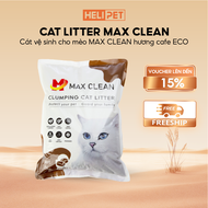 Cát Mèo Cát Vệ Sinh Cho Mèo Hương CAFE 4KG Max Clean - HeLiPet